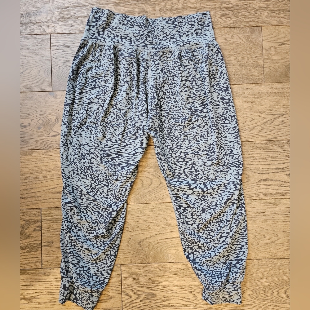 Athleta Salutation Jogger Sz 1X Navy/Green Pant Yoga Workout